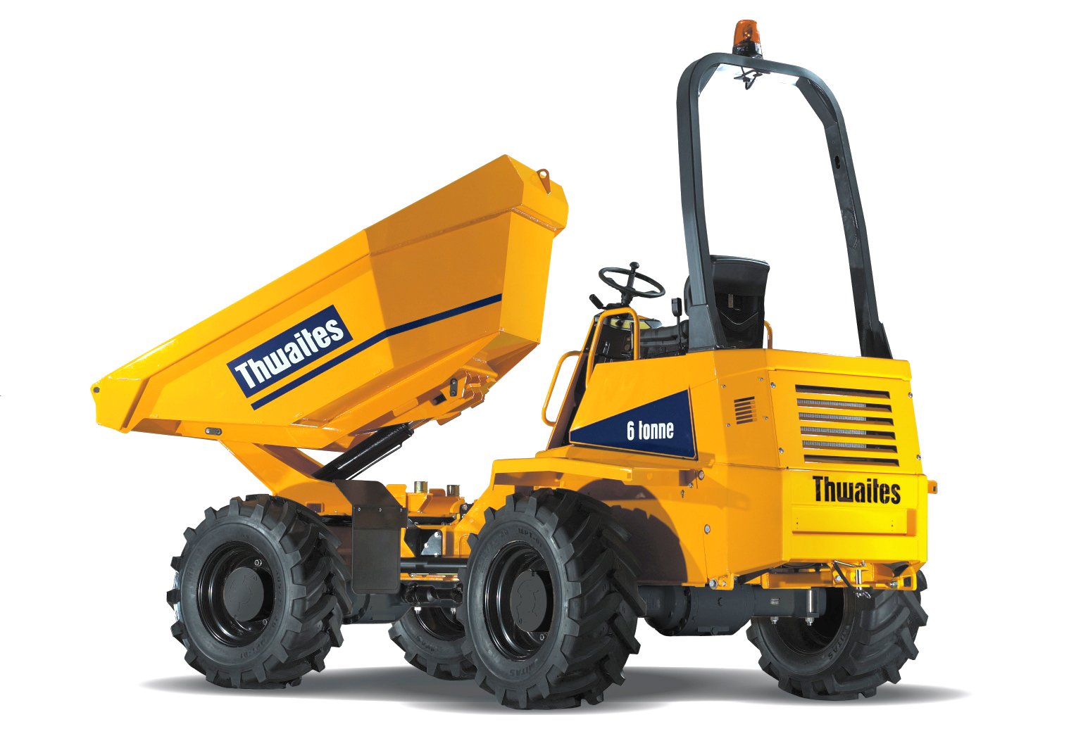 Dumper à pneus Thwaites Mach 763 vue frontale